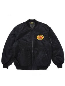 <img class='new_mark_img1' src='https://img.shop-pro.jp/img/new/icons1.gif' style='border:none;display:inline;margin:0px;padding:0px;width:auto;' /> PORKCHOP GARAGE SUPPLY  FIRE UP MA-1 JACKET ( MA-1 㥱å ) Black10