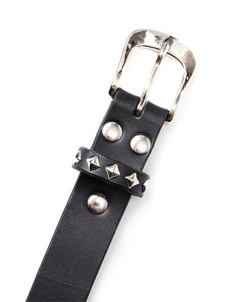 CALEE STUDS LEATHER NARROW BELT | スタッズベルト - ONE'S