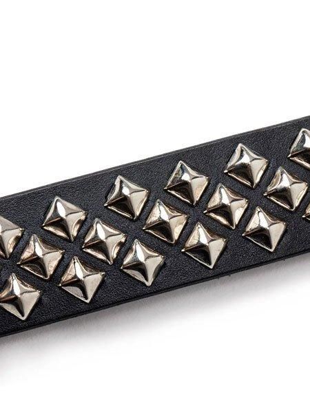 CALEE 】 STUDS LEATHER NARROW BELT ＜TYPE A＞ ( スタッズ