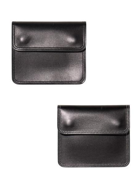 Radiall レザー　トラッカーウォレット　ブラック RADIALL 】 TRUE DEAL - COMPACT TRUCKER WALLET（ レザー
