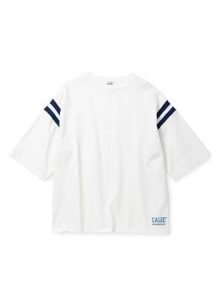 CALEE キャリー VINTAGE TYPE FOOT BALL TEE CALEE - VINTAGE TYPE FOOT BALL TEE (OLIVE) / ヴィンテージ