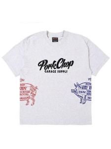 <img class='new_mark_img1' src='https://img.shop-pro.jp/img/new/icons1.gif' style='border:none;display:inline;margin:0px;padding:0px;width:auto;' /> PORKCHOP GARAGE SUPPLY  MULTI LOGOS TEE 2025 ( 磻ɥ륨å ץ T ) Gray