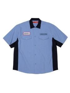 <img class='new_mark_img1' src='https://img.shop-pro.jp/img/new/icons1.gif' style='border:none;display:inline;margin:0px;padding:0px;width:auto;' /> RADIALL  LOWLANE - REGULAR COLLARED SHIRT S/S ( S/S   ) Saxe Blue