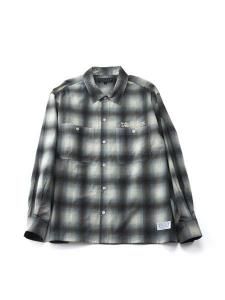 <img class='new_mark_img1' src='https://img.shop-pro.jp/img/new/icons1.gif' style='border:none;display:inline;margin:0px;padding:0px;width:auto;' /> EVILACT  OMBLE SHIRT ( L/S ֥ å  ) Black
