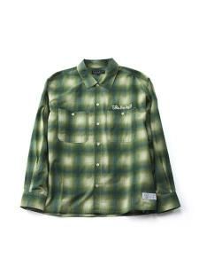<img class='new_mark_img1' src='https://img.shop-pro.jp/img/new/icons1.gif' style='border:none;display:inline;margin:0px;padding:0px;width:auto;' /> EVILACT  OMBLE SHIRT ( L/S ֥ å  ) Green