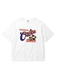 <img class='new_mark_img1' src='https://img.shop-pro.jp/img/new/icons1.gif' style='border:none;display:inline;margin:0px;padding:0px;width:auto;' /> CALEE  SNAKE LOGO DROP S/S TEE ( ɥåץ S/S ץ T ) White