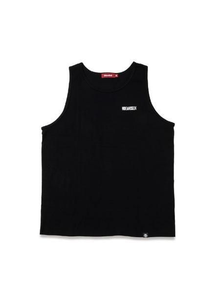 【タグ付き】H.A.K✨リボン付きタンクトップ　春夏　匿名配送　ブラック HIDE AND SEEK 】 HAS Logo Tank Top ( プリント タンクトップ
