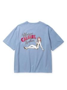 <img class='new_mark_img1' src='https://img.shop-pro.jp/img/new/icons1.gif' style='border:none;display:inline;margin:0px;padding:0px;width:auto;' /> CALEE  VINTAGE TYPE SYNDICATE RETRO GIRL TEE NATURALLY PAINT DESIGN ( ɥåץ T ) Lt.Blue