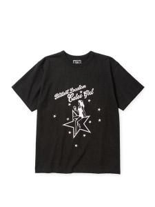 <img class='new_mark_img1' src='https://img.shop-pro.jp/img/new/icons1.gif' style='border:none;display:inline;margin:0px;padding:0px;width:auto;' /> CALEE  BINDER NECK CAL GIRL VINTAGE TEE ( S/S ץ T ) Black