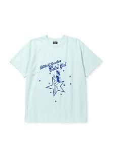 <img class='new_mark_img1' src='https://img.shop-pro.jp/img/new/icons1.gif' style='border:none;display:inline;margin:0px;padding:0px;width:auto;' /> CALEE  BINDER NECK CAL GIRL VINTAGE TEE ( S/S ץ T ) Mint Green
