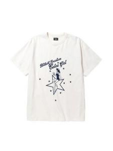 <img class='new_mark_img1' src='https://img.shop-pro.jp/img/new/icons1.gif' style='border:none;display:inline;margin:0px;padding:0px;width:auto;' /> CALEE  BINDER NECK CAL GIRL VINTAGE TEE ( S/S ץ T ) White