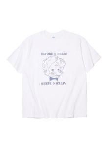 <img class='new_mark_img1' src='https://img.shop-pro.jp/img/new/icons1.gif' style='border:none;display:inline;margin:0px;padding:0px;width:auto;' /> RADIALL  AFTER BEER - CREW NECK T-SHIRT S/S ( S/S ץ T ) White