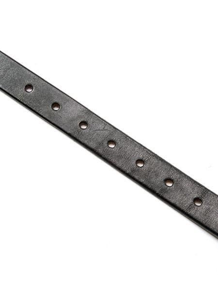 CALEE 】 STUDS LEATHER NARROW LONG BELT ( スタッズ レザー