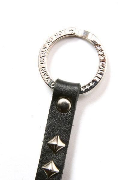 CALEE 】 STUDS LEATHER KEY HOLDER ( レザー キーホルダー