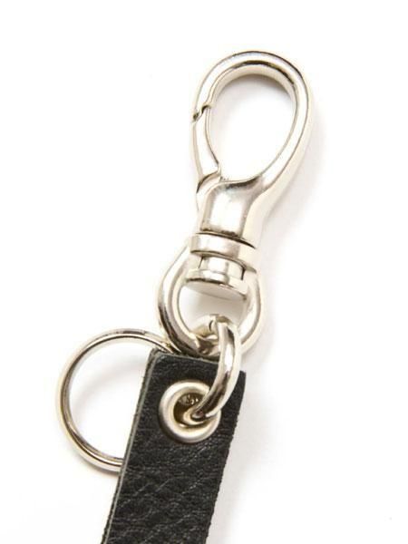 calee キーリング ロング 本物 CALEE - STUDS & KNITTING LEATHER LONG KEY RING ＜TYPE B