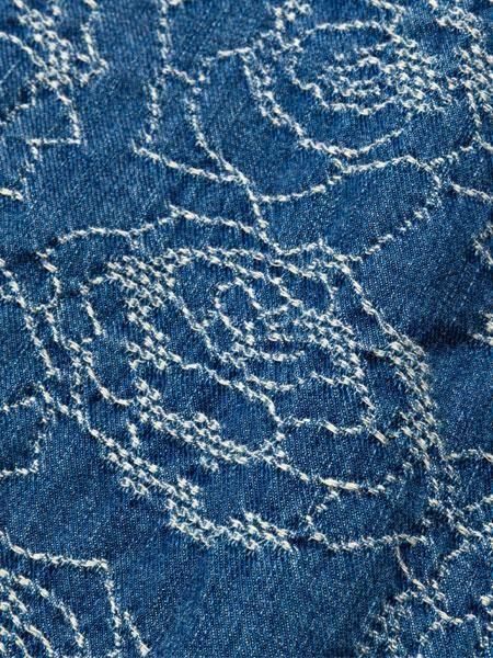 【送料込み】CALEE ローズパターンジャガードデニムジャケット ローズパターン ジャガードデニムジャケット | キャリー