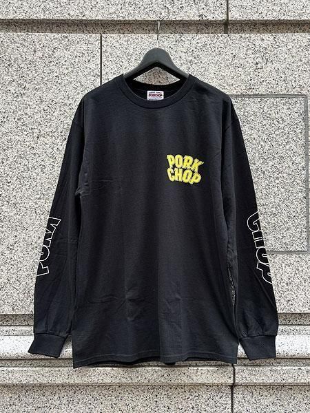 Porkchop Garage Supply 長袖Tシャツ ブラック ラスト1点