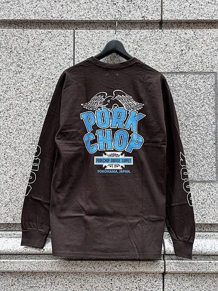 Porkchop Garage Supply 長袖Tシャツ ブラック ラスト1点