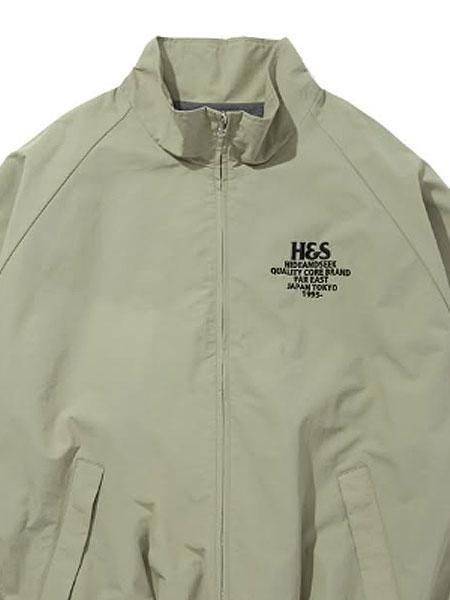 トラックジャケット グリーン/ベージュ HIDE AND SEEK 】 Track Jacket ( 25aw ) ( トラックジャケット