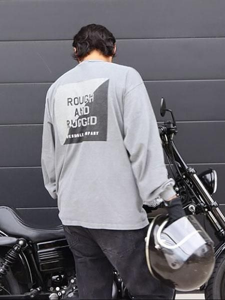 ROUGH AND RUGGED 】 DESIGN LS ( L/S プリント Tシャツ ) White
