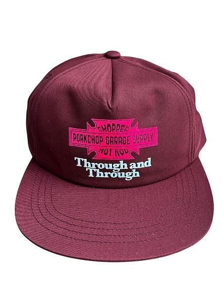 廃盤 「Poppin Pig」タグ付き PORKCHOP GARAGE SUPPLY 】 Through and Through CAP ( 5パネル