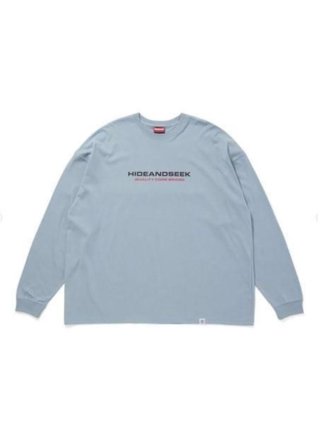 HIDE AND SEEK 】 Sport Logo L/S Tee ( Loose Fit ) ( L/S