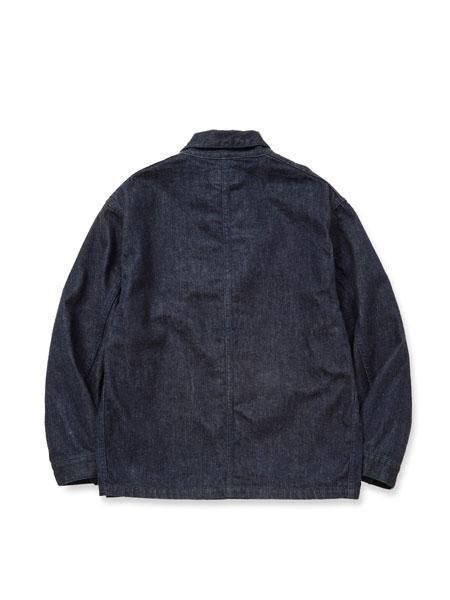 CALEE ネイビー カバーオール CALEE/キャリー】VINTAGE TYPE DENIM COVERALL OW INDIGO BLUE