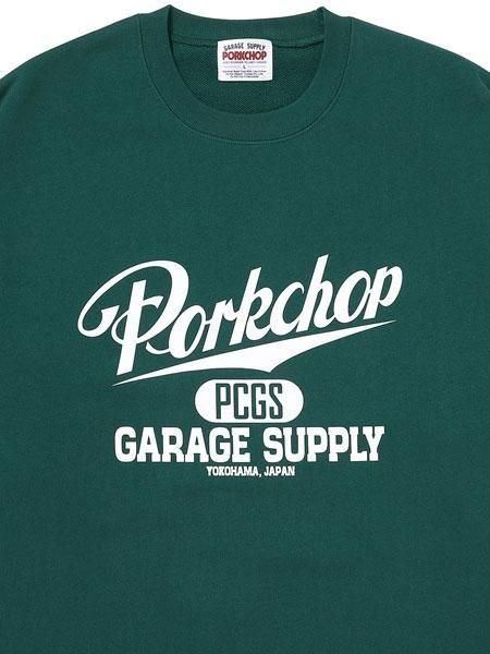 PORKCHOP GARAGE SUPPLY 】 SCRIPT COLLEGE SWEAT ( クルー