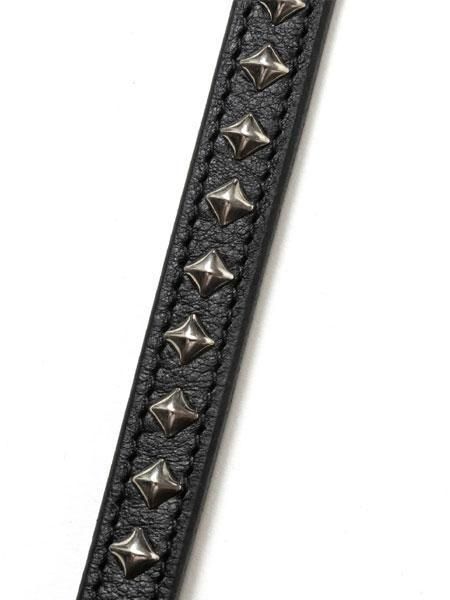 CALEE LEATHER KEYRING レザー キーリングスタッズ CALEE - STUDS LEATHER ASSORT KEY RING <TYPE 1 > (BLACK D