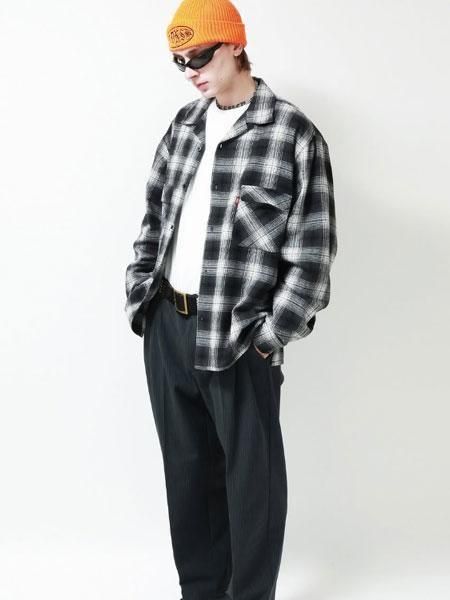 HIDE AND SEEK 】 Ombre Check L/S Shirt ( 25aw ) ( L/S オンブレ