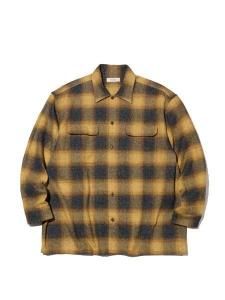 <img class='new_mark_img1' src='https://img.shop-pro.jp/img/new/icons1.gif' style='border:none;display:inline;margin:0px;padding:0px;width:auto;' /> RADIALL  SHORE - OPEN COLLARED SHIRT L/S ( L/S ץ󥫥顼 ֥ å  ) Yellow