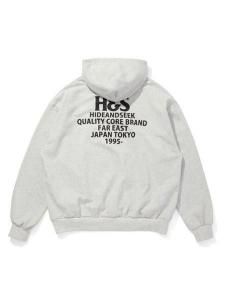 ハイドアンドシーク パーカー L ベージュ ダック ハイドアンドシーク