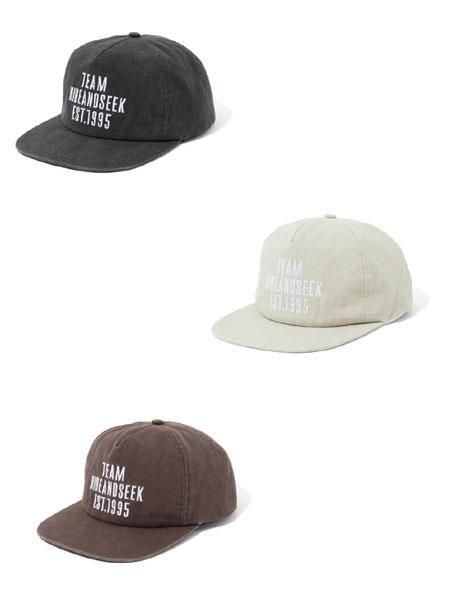 HIDE AND SEEK ベースボールキャップ HIDEANDSEEK ハイドアンドシーク 刺繍 ロゴ ベースボール
