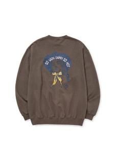 <img class='new_mark_img1' src='https://img.shop-pro.jp/img/new/icons1.gif' style='border:none;display:inline;margin:0px;padding:0px;width:auto;' /> CALEE  SYNDICATE RETRO WESTERN GIRL CREW NECK SW ( 롼ͥå å ) Charcoal