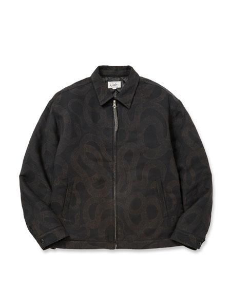 CALEE 】JACQUARD SWINGTOP ＜SNAKE PATTERN＞ ( スネークパターン