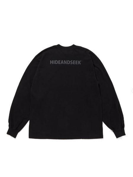 HIDE AND SEEK 】 Logo L/S Tee ( 25aw ) ( Loose Fit ) ( L/S
