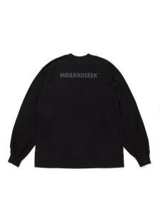 <img class='new_mark_img1' src='https://img.shop-pro.jp/img/new/icons1.gif' style='border:none;display:inline;margin:0px;padding:0px;width:auto;' /> HIDE AND SEEK  Logo L/S Tee ( 25aw ) ( Loose Fit ) (  L/S 롼եå ץ T ) Black