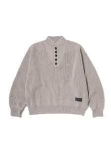 <img class='new_mark_img1' src='https://img.shop-pro.jp/img/new/icons1.gif' style='border:none;display:inline;margin:0px;padding:0px;width:auto;' />【 EVILACT 】 MIL P-KNIT ( ヘンリーネック ミリタリー セーター) Beige