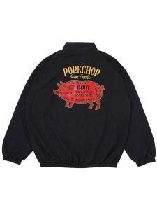 <img class='new_mark_img1' src='https://img.shop-pro.jp/img/new/icons1.gif' style='border:none;display:inline;margin:0px;padding:0px;width:auto;' /> PORKCHOP GARAGE SUPPLY  PORK BACK NYLON JKT ( ʥ 㥱å ) Black