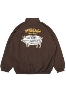 <img class='new_mark_img1' src='https://img.shop-pro.jp/img/new/icons43.gif' style='border:none;display:inline;margin:0px;padding:0px;width:auto;' /> PORKCHOP GARAGE SUPPLY  PORK BACK NYLON JKT ( ʥ 㥱å ) Dark Brown