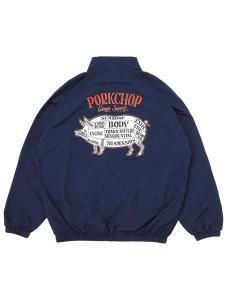 <img class='new_mark_img1' src='https://img.shop-pro.jp/img/new/icons1.gif' style='border:none;display:inline;margin:0px;padding:0px;width:auto;' /> PORKCHOP GARAGE SUPPLY  PORK BACK NYLON JKT ( ʥ 㥱å ) Navy
