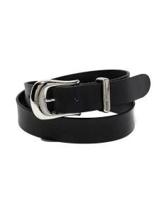 良品 CALEE LEATHER PLANE BELT medium BLACK CALEE 】 LEATHER PLANE BELT ( レザー ベルト ) Black - STORAGE