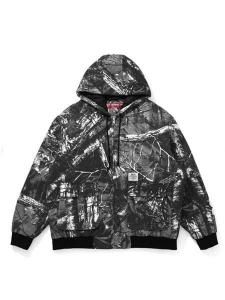 <img class='new_mark_img1' src='https://img.shop-pro.jp/img/new/icons1.gif' style='border:none;display:inline;margin:0px;padding:0px;width:auto;' /> HIDE AND SEEK  Camo Zip Hooded Jacket (  å ա 㥱å ) Black Camo