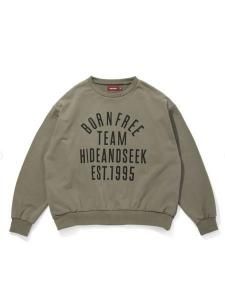<img class='new_mark_img1' src='https://img.shop-pro.jp/img/new/icons1.gif' style='border:none;display:inline;margin:0px;padding:0px;width:auto;' /> HIDE AND SEEK  College Sweat Shirt ( Loose Fit ) ( 롼ͥå å ) OD