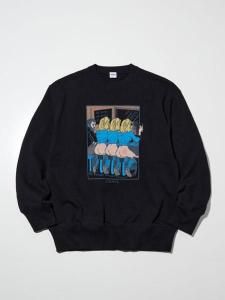 <img class='new_mark_img1' src='https://img.shop-pro.jp/img/new/icons1.gif' style='border:none;display:inline;margin:0px;padding:0px;width:auto;' />�� RADIALL �� LOVE BEER - CREW NECK SWEATSHIRT L/S ( ���롼�ͥå� �������å� ) Black
