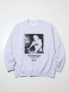<img class='new_mark_img1' src='https://img.shop-pro.jp/img/new/icons1.gif' style='border:none;display:inline;margin:0px;padding:0px;width:auto;' />�� RADIALL �� E=MC2 - CREW NECK SWEATSHIRT L/S ( �ե����ɲù� ���롼�ͥå� �������å� ) Faded Ash Gray