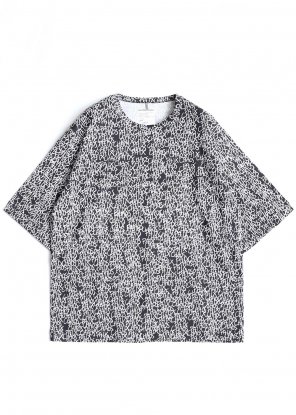 SHAREEF / LETTERING PATTERN S/S BIG-T (Black) (20% SALE) - compass 新潟 |  CMEinc. online store