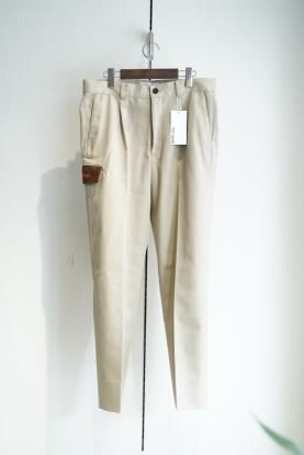 TTT_MSW / chino wide pants (Beige) (30% SALE) - compass 新潟