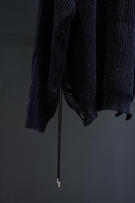 SYU.HOMME/FEMM / Laceup Knit cardigan (NAVY) (40% SALE