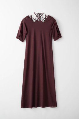 MURRAL / Ivy halfsleeve dress (Clay brown) - compass 新潟 | CMEinc